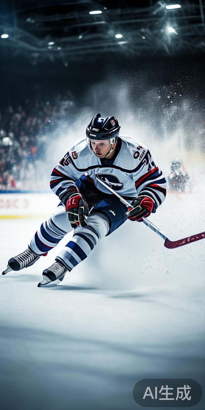 在冰球运动中，高速滑行是突破的基础。车辆般的滑行速